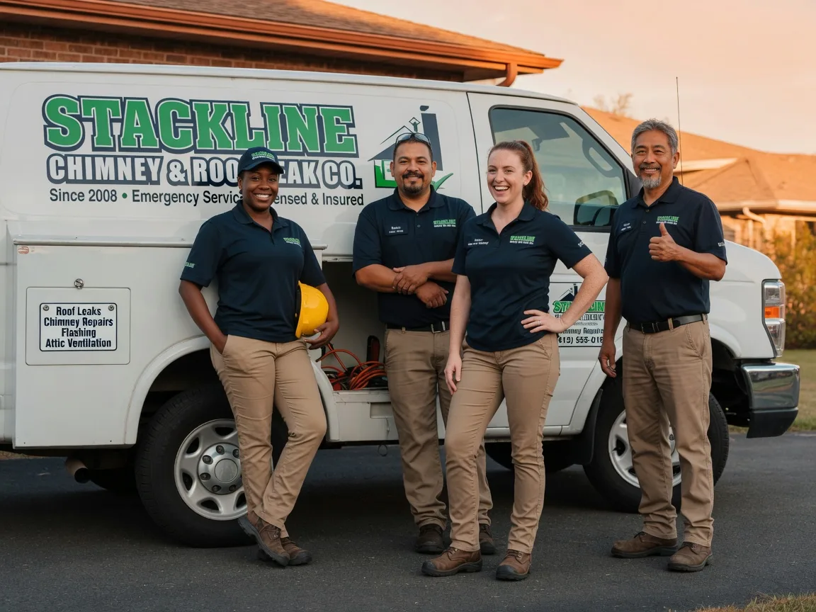 Chimney flashing repair company in Lisbon, LA